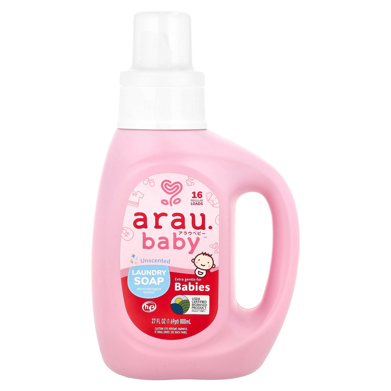 arau.baby, Laundry Soap, Unscented , 27 fl oz (800 ml)