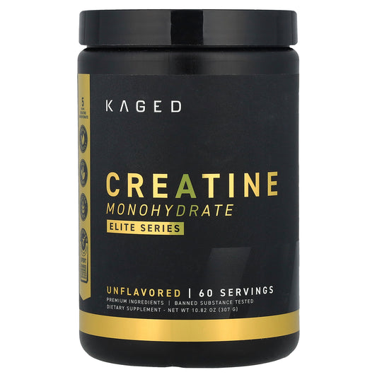 Kaged, Elite Series, Creatine Monohydrate, Unflavored, 10.82 oz (307 g)