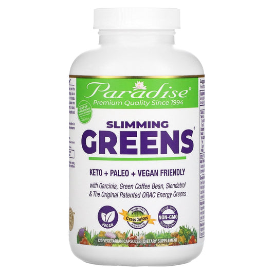 Paradise Herbs, Slimming Greens, 120 Vegetarian Capsules