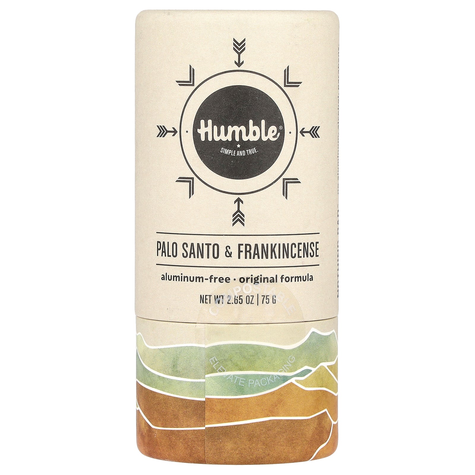 Humble Brands, Aluminum-Free Deodorant, Palo Santo & Frankincense, 2.65 oz (75 g)