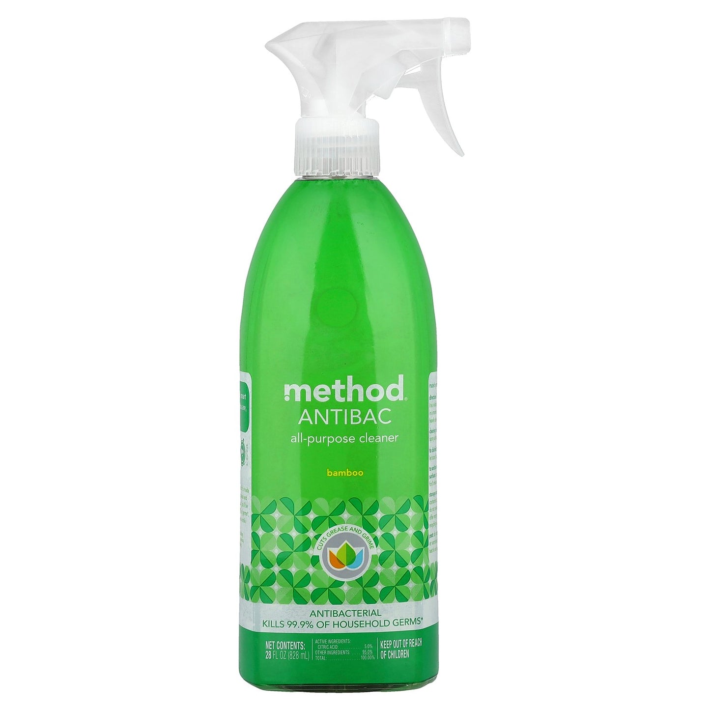 Method, AntiBac, All-Purpose Cleaner, Bamboo, 28 fl oz (828 ml)