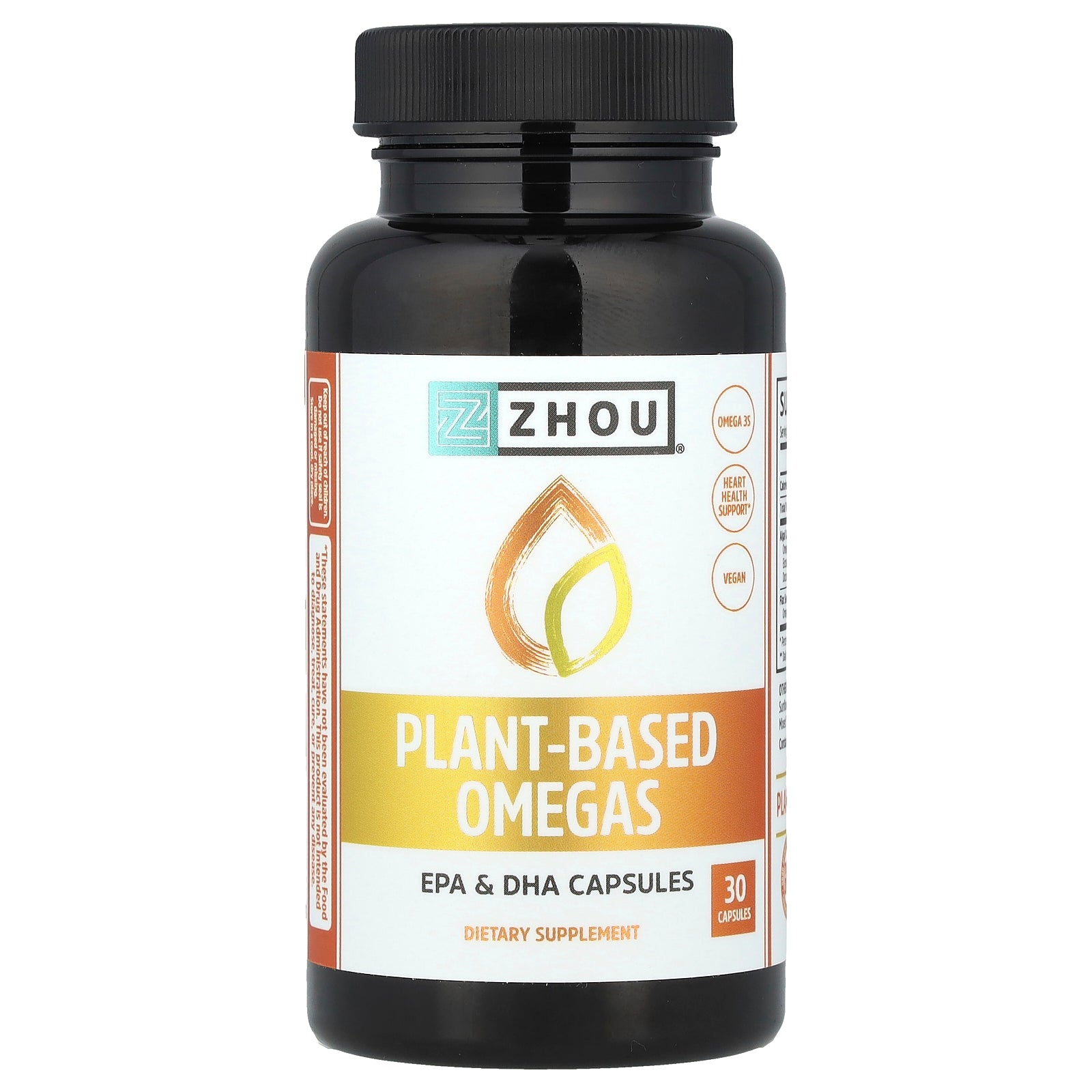 Zhou Nutrition, Plant-Based Omegas, 30 Capsules