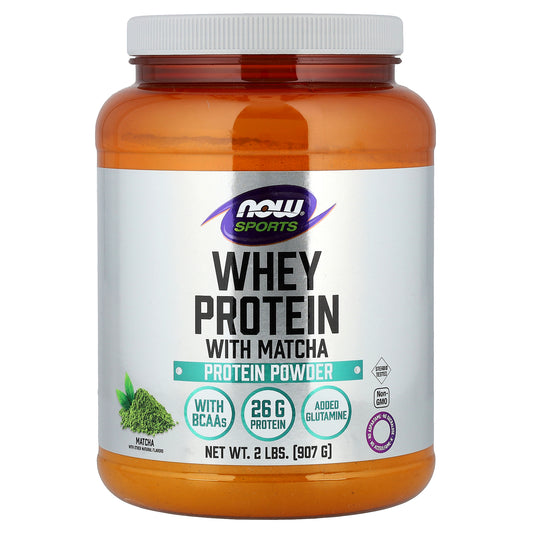 NOW Foods, Sports, Whey Protein Powder, Matcha, 2 lbs (907 g)