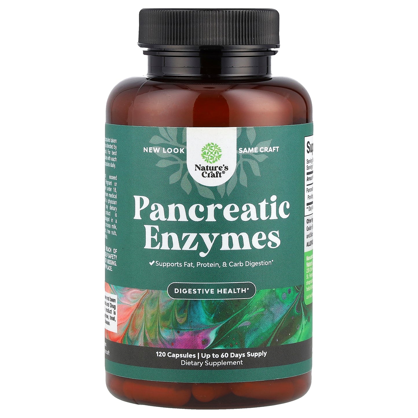 Nature's Craft, Pancreatic Enzymes, 120 Capsules (325 mg per Capsule)