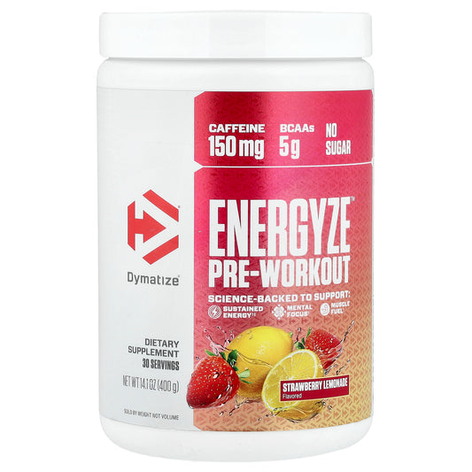 Dymatize, Energyze™ Pre-Workout, Strawberry Lemonade, 14.1 oz (400 g)