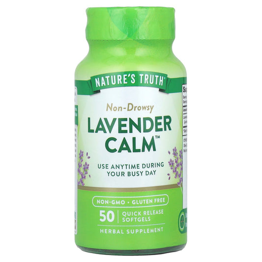 Nature's Truth, Lavender Calm™, 50 Quick Release Softgels (80 mg per Softgel)
