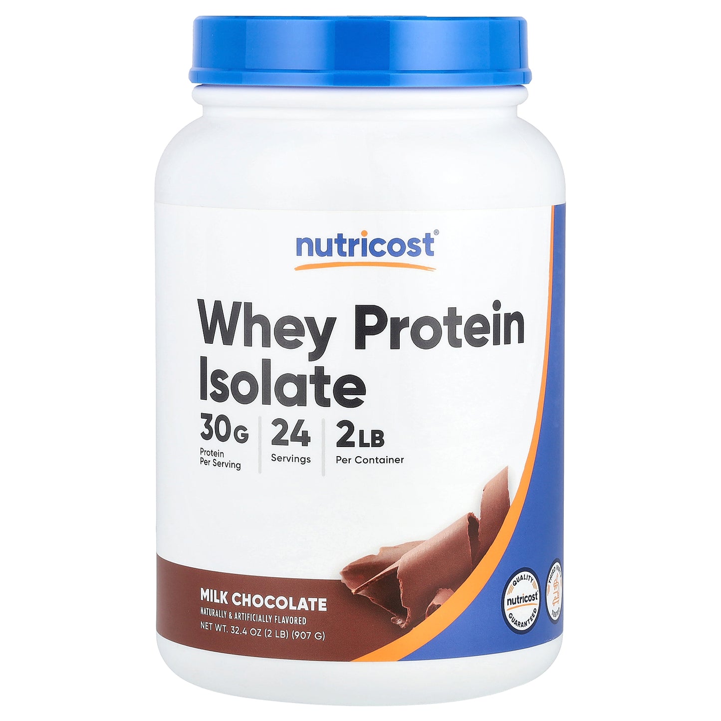 Nutricost, Whey Protein Isolate, Milk Chocolate, 2 lb (907 g)