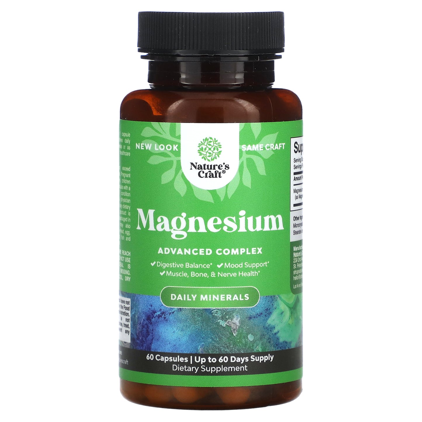 Nature's Craft, Magnesium, Advanced Complex, 500 mg, 60 Capsules