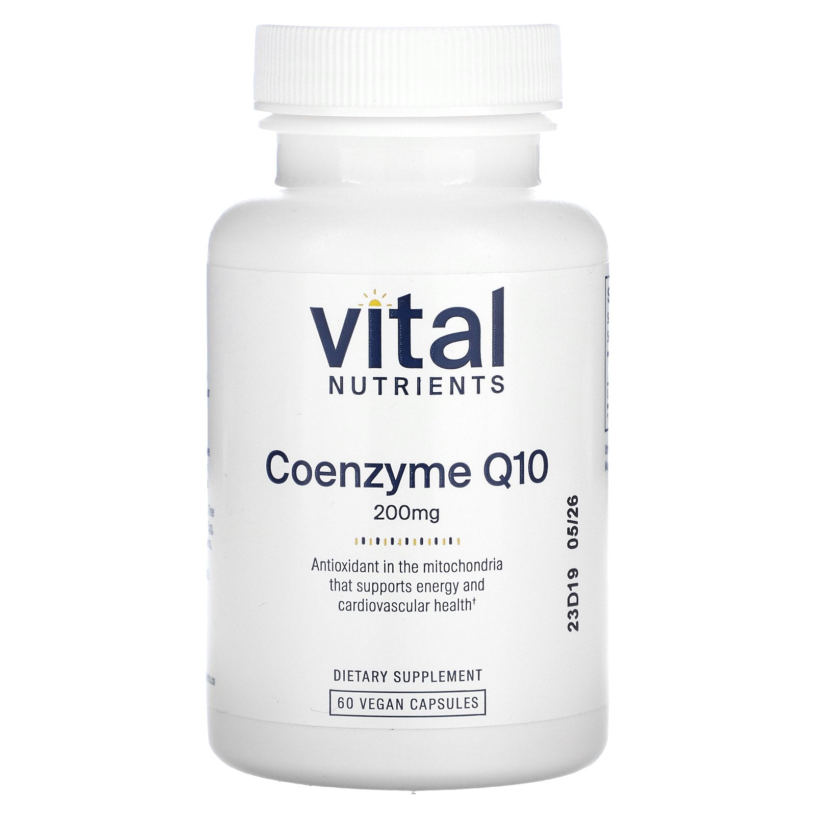 Vital Nutrients, Coenzyme Q10, 200 mg, 60 Vegan Capsules