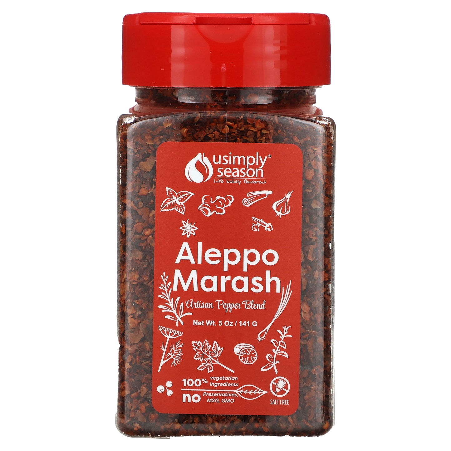 USimplySeason, Artisan Pepper Blend, Aleppo Marash, 5 oz (141 g)