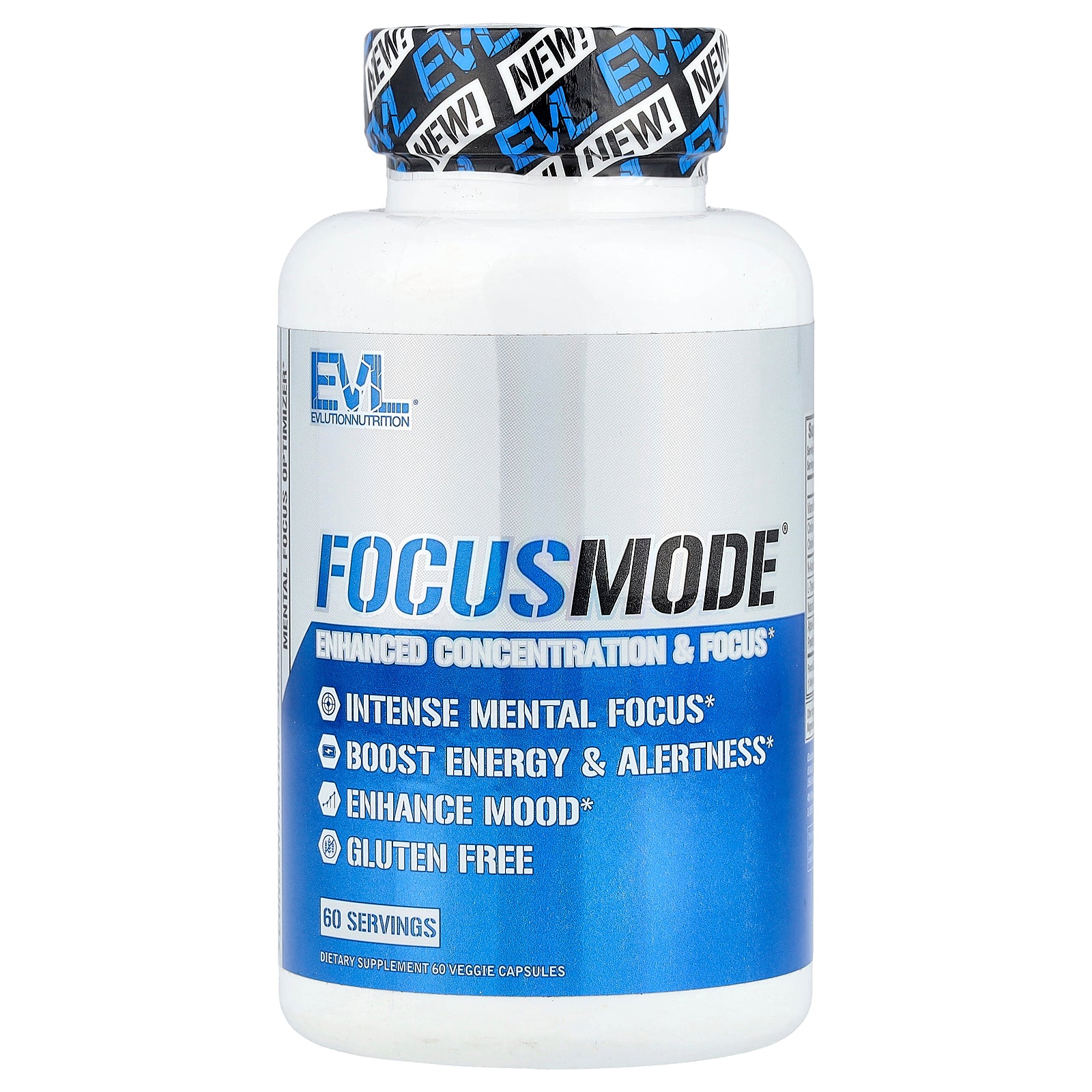 EVLution Nutrition, FocusMode®, 60 Veggie Capsules