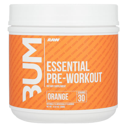 Raw Nutrition, Bum, Essential Pre-Workout, Orange, 14.07 oz (399 g)