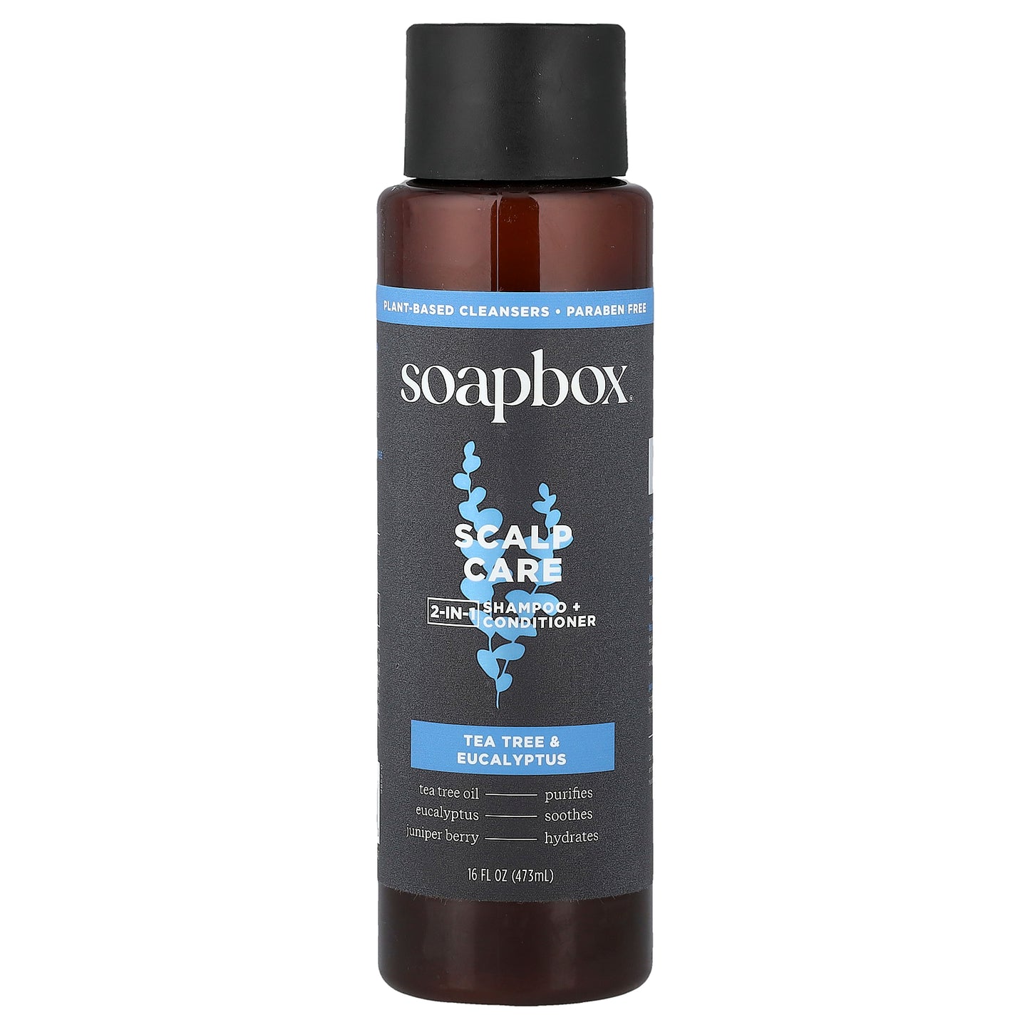 Soapbox, Scalp Care, 2-In-1 Shampoo + Conditioner, Tea Tree & Eucalyptus, 16 fl oz (473 ml)