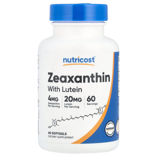 Nutricost, Zeaxanthin with Lutein, 60 Softgels