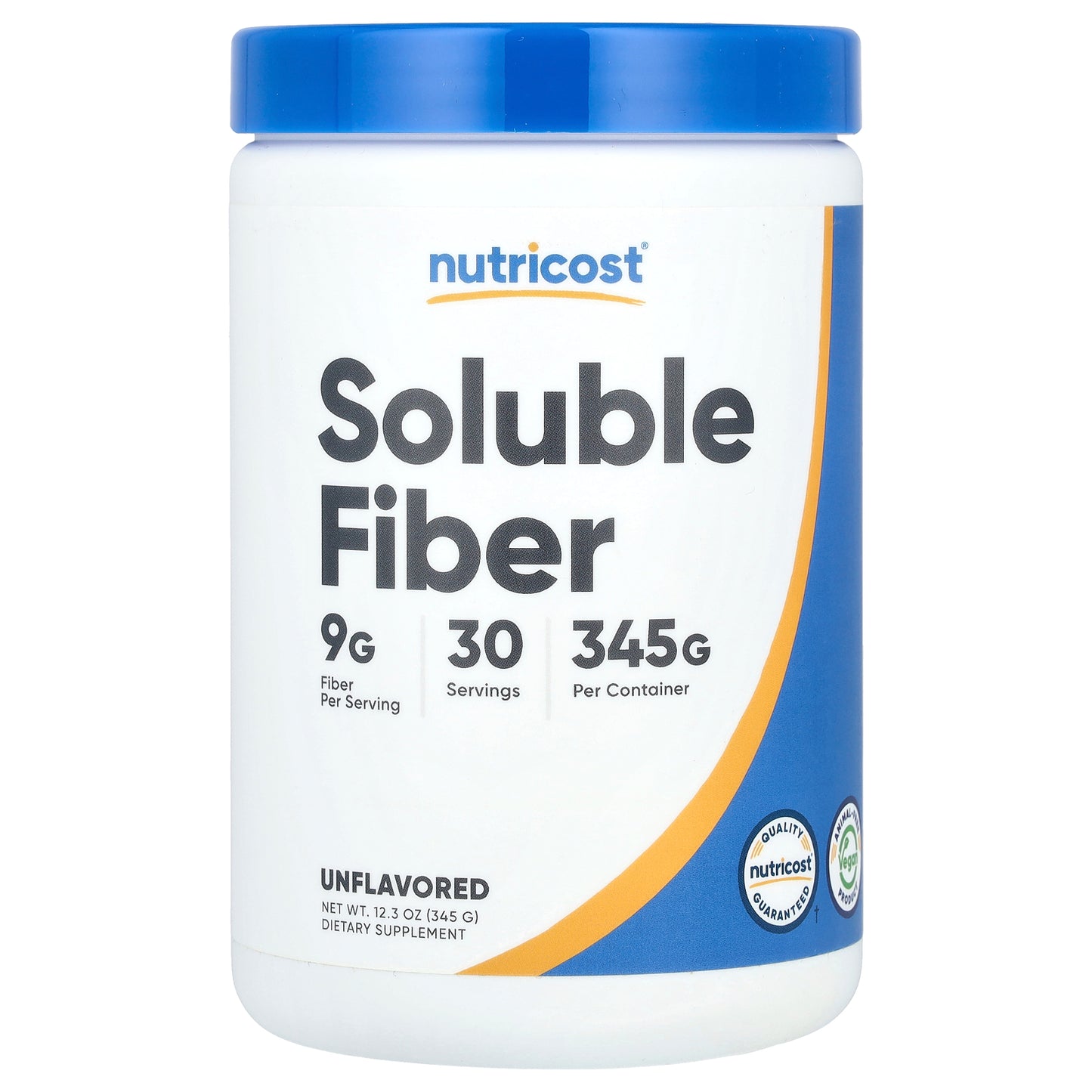 Nutricost, Soluble Fiber, Unflavored, 12.3 oz (345 g)