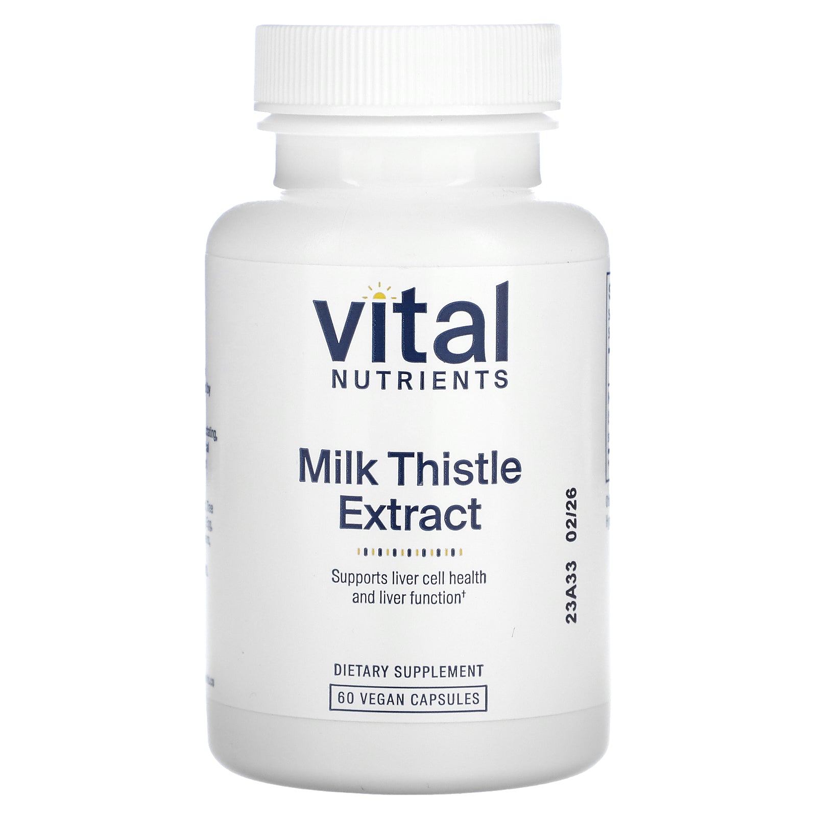 Vital Nutrients, Milk Thistle Extract, 250 mg, 60 Vegan Capsules