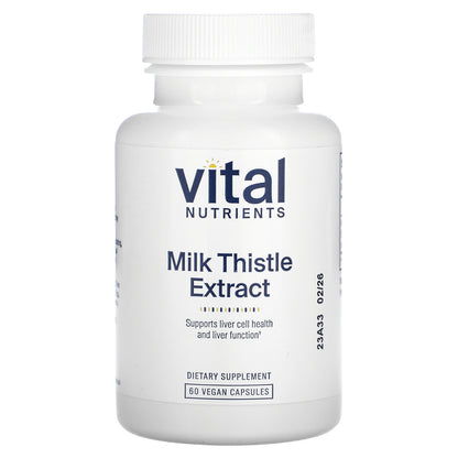 Vital Nutrients, Milk Thistle Extract, 250 mg, 60 Vegan Capsules