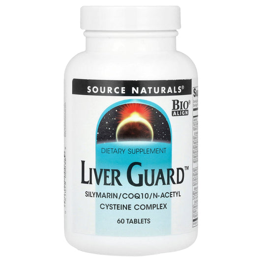 Source Naturals, Liver Guard™, Silymarin, CoQ10, N-Acetyl Cysteine Complex, 60 Tablets
