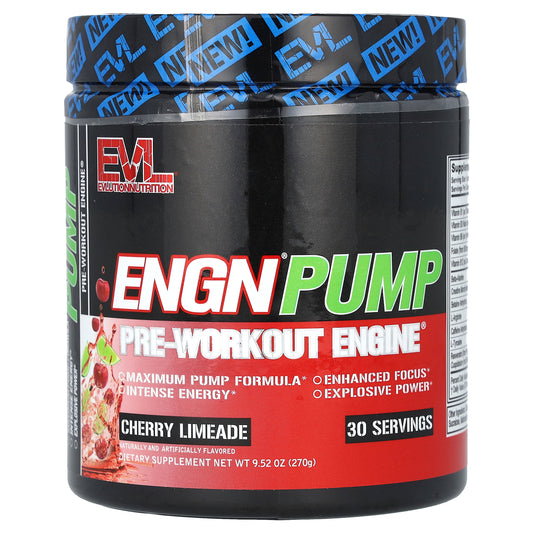 EVLution Nutrition, ENGN Pump, Pre-Workout Engine, Cherry Limeade, 9.52 oz (270 g)