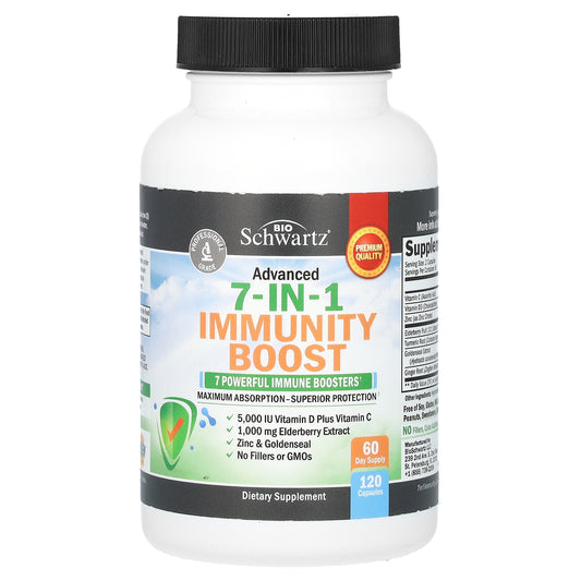 BioSchwartz, Advanced 7-in-1 Immunity Boost, 120 Capsules