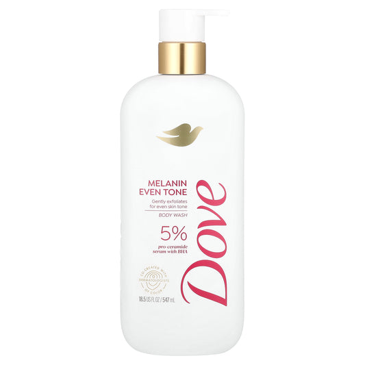 Dove, Melanin Even Tone Body Wash, 18.5 fl oz (547 ml)