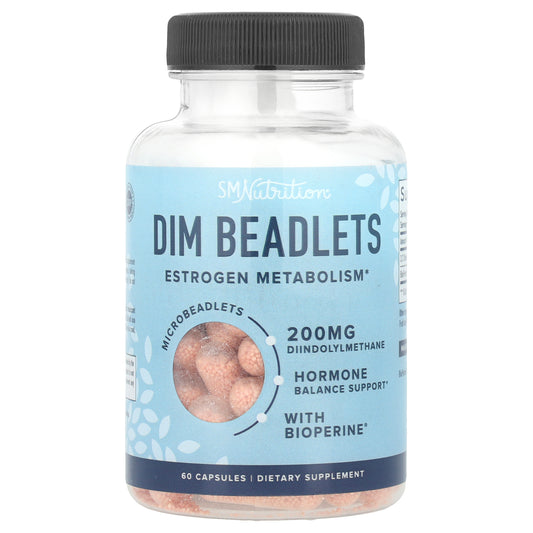 SMNutrition, DIM Beadlets With BioPerine®, 60 Capsules