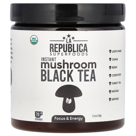 La Republica, Instant Mushroom Black Tea, 2.5 oz (70 g)