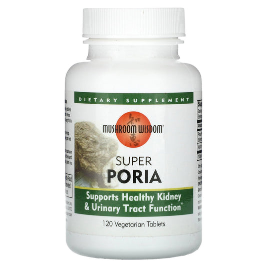 Mushroom Wisdom, Super Poria, 120 Vegetarian Tablets