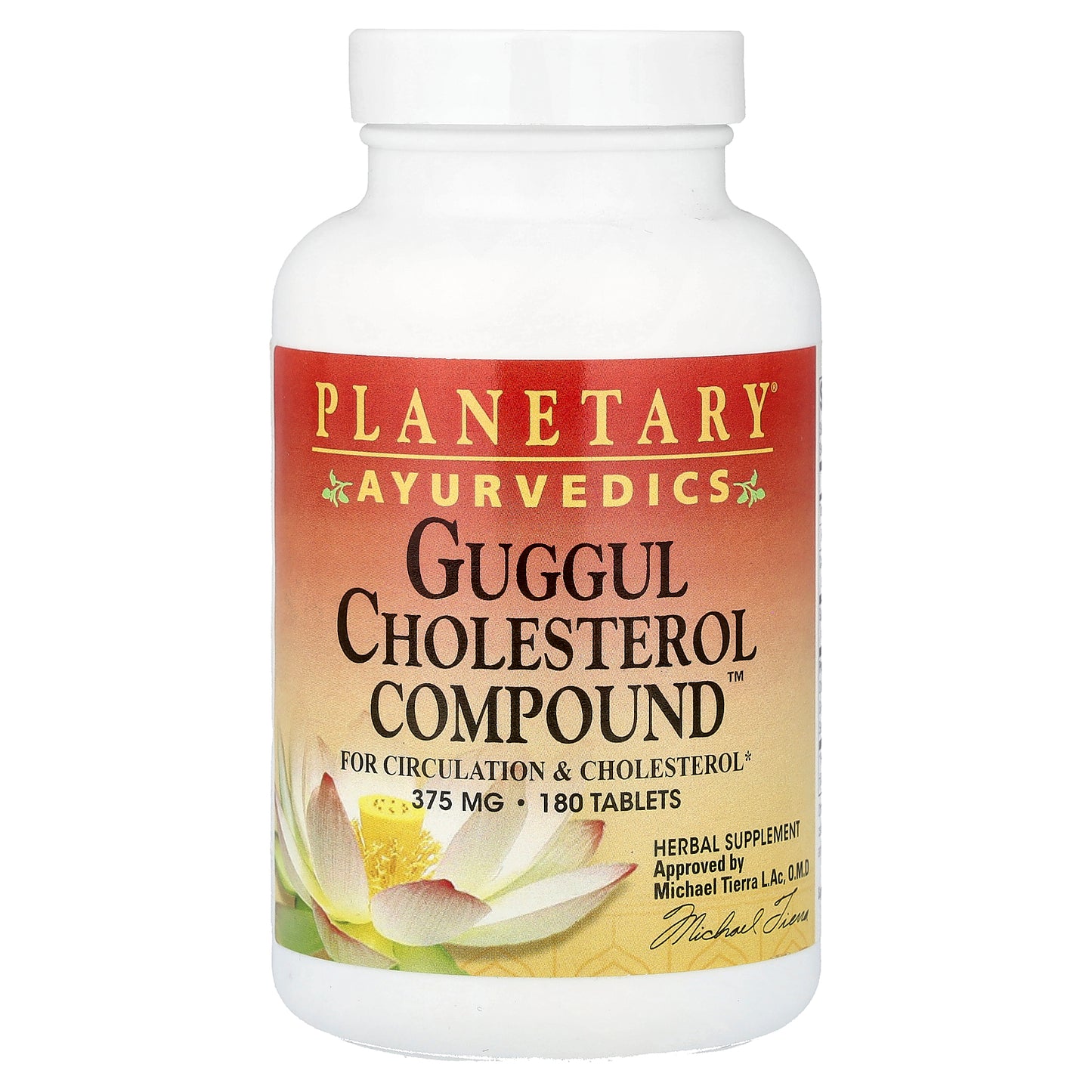 Planetary Herbals, Ayurvedics, Guggul Cholesterol Compound™, 180 Tablets