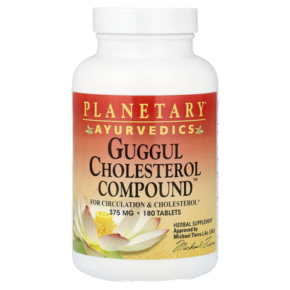 Planetary Herbals, Ayurvedics, Guggul Cholesterol Compound™, 180 Tablets