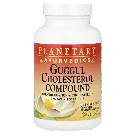 Planetary Herbals, Ayurvedics, Guggul Cholesterol Compound™, 180 Tablets