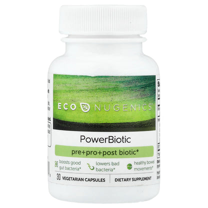 Econugenics, PowerBiotic, 30 Vegetarian Capsules