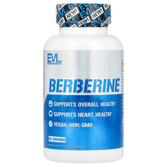 EVLution Nutrition, Berberine, 60 Veggie Capsules, (500 mg mg per Capsule)