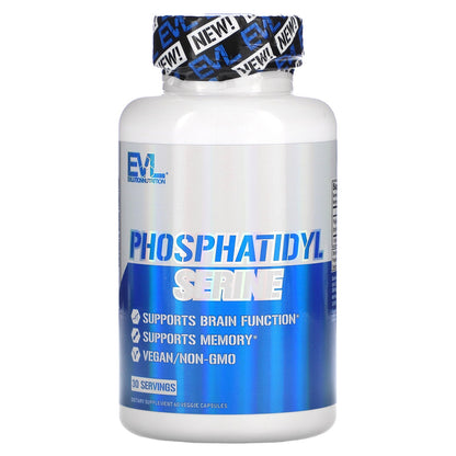 EVLution Nutrition, Phosphatidyl Serine, 60 Veggie Capsules (150 mg per Capsule)