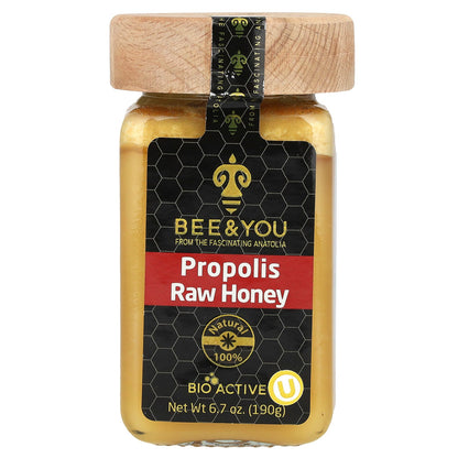 Bee & You, Propolis Raw Honey, 6.7 oz (190 g)