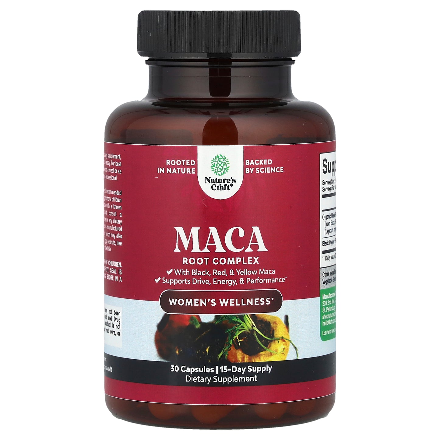 Nature's Craft, Women's Wellness, Maca Root Complex, 30 Capsules