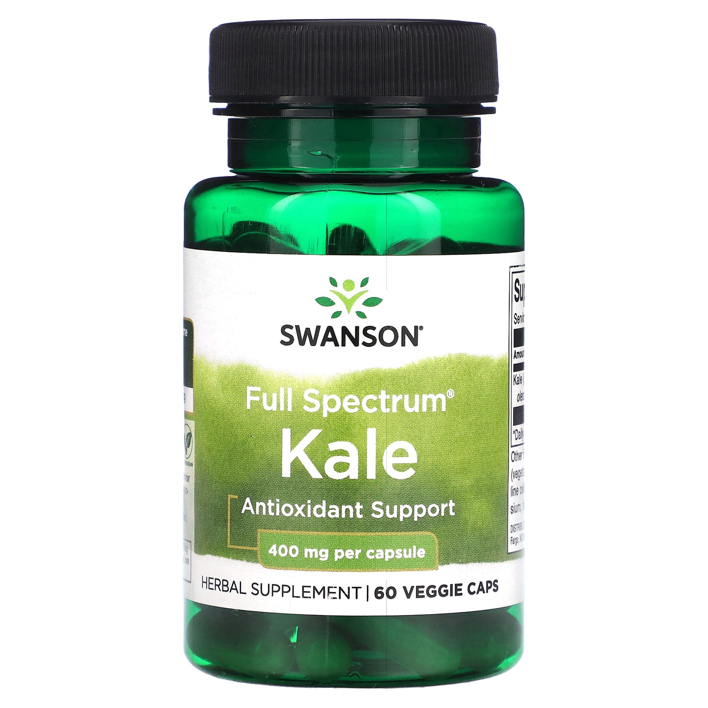 Swanson, Full Spectrum Kale, 400 mg, 60 Veggie Caps