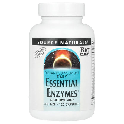 Source Naturals, Daily Essential Enzymes®, 500 mg, 120 Capsules