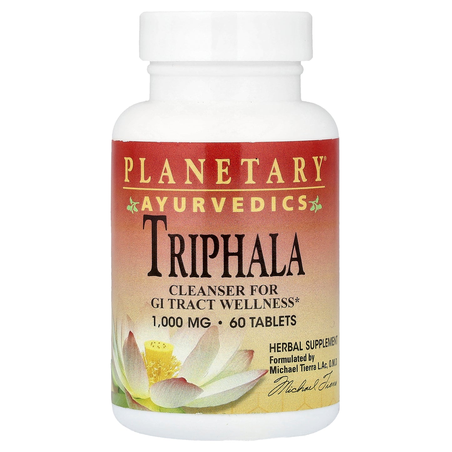 Planetary Herbals, Ayurvedics, Triphala, 60 Tablets