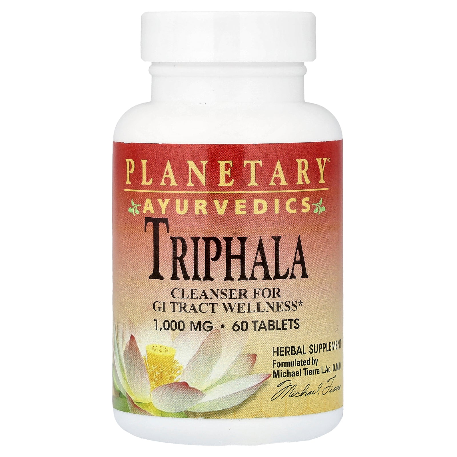 Planetary Herbals, Ayurvedics, Triphala, 60 Tablets
