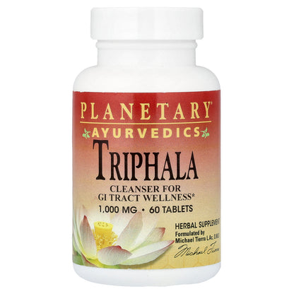 Planetary Herbals, Ayurvedics, Triphala, 60 Tablets
