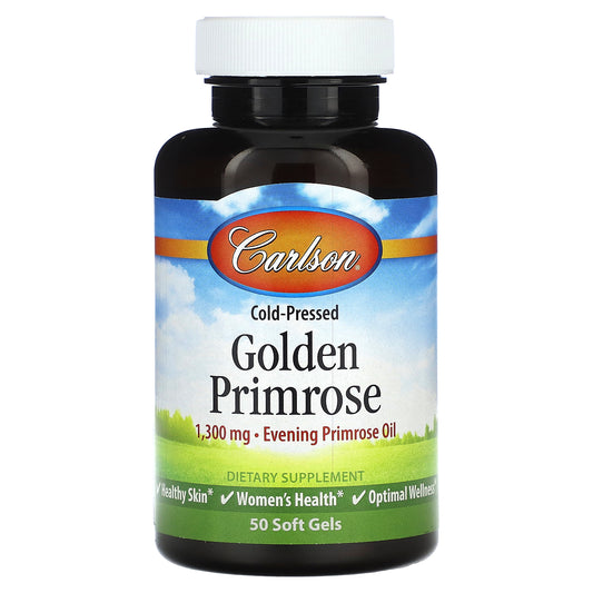 Carlson, Cold-Pressed Golden Primrose, 1,300 mg, 50 Soft Gels