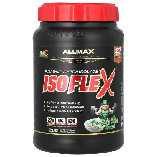 ALLMAX, ISOFLEX®, Pure Whey Protein Isolate, Lucky Jacked Cereal, 2 lbs (907 g)