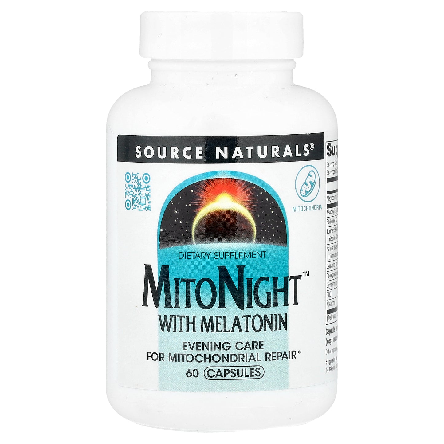 Source Naturals, MitoNight™ With Melatonin, 60 Capsules