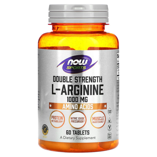 NOW Foods, L-Arginine, 1,000 mg, 60 Tablets