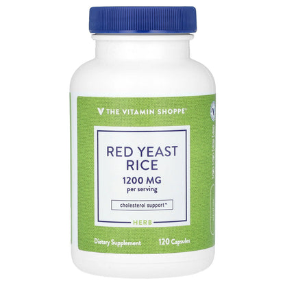 The Vitamin Shoppe, Red Yeast Rice, 120 Capsules (600 mg per Capsule)