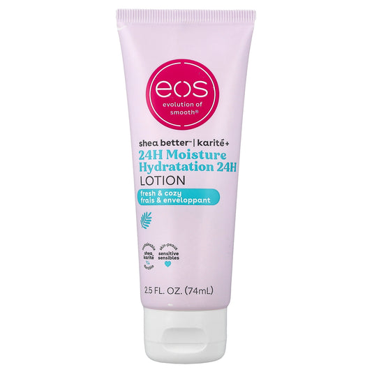 EOS, Shea Better™, 24H Moisture Lotion, Fresh & Cozy, 2.5 fl oz (74 ml)