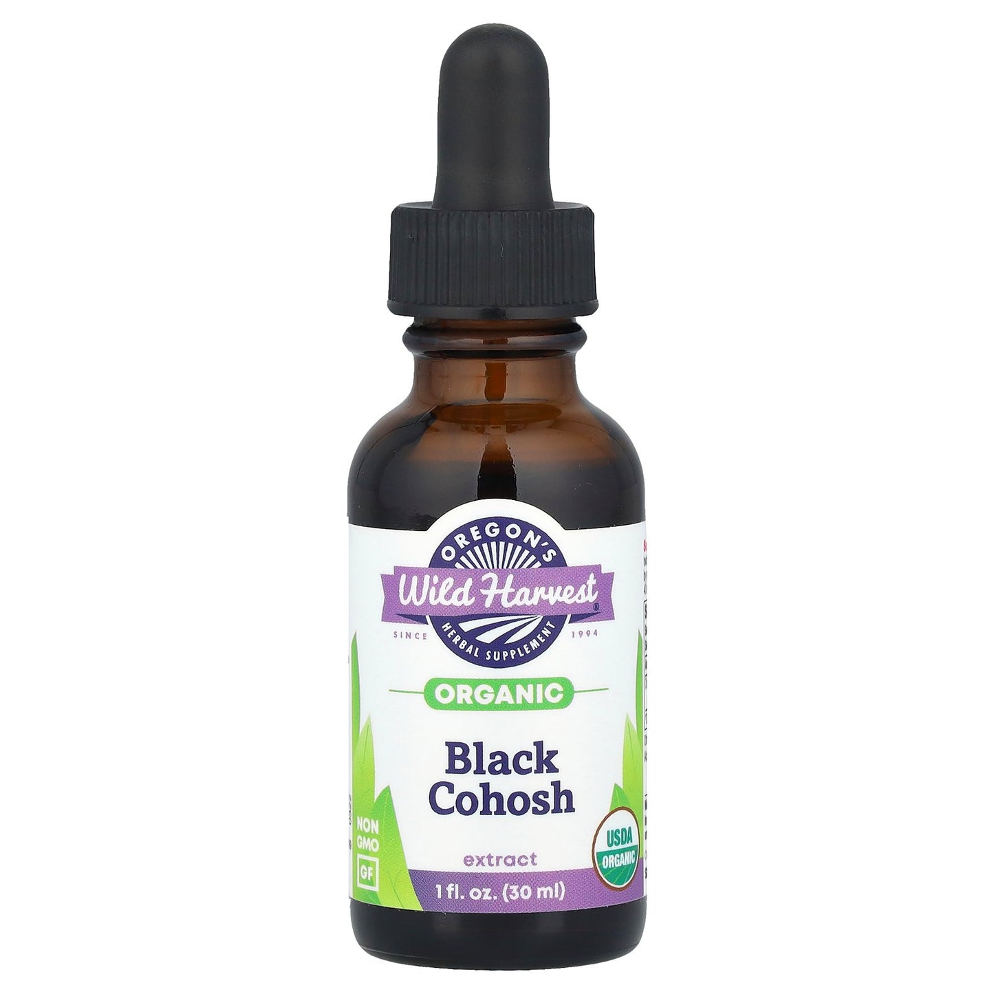 Oregon's Wild Harvest, Organic Black Cohosh Extract, 1 fl oz (30 ml)