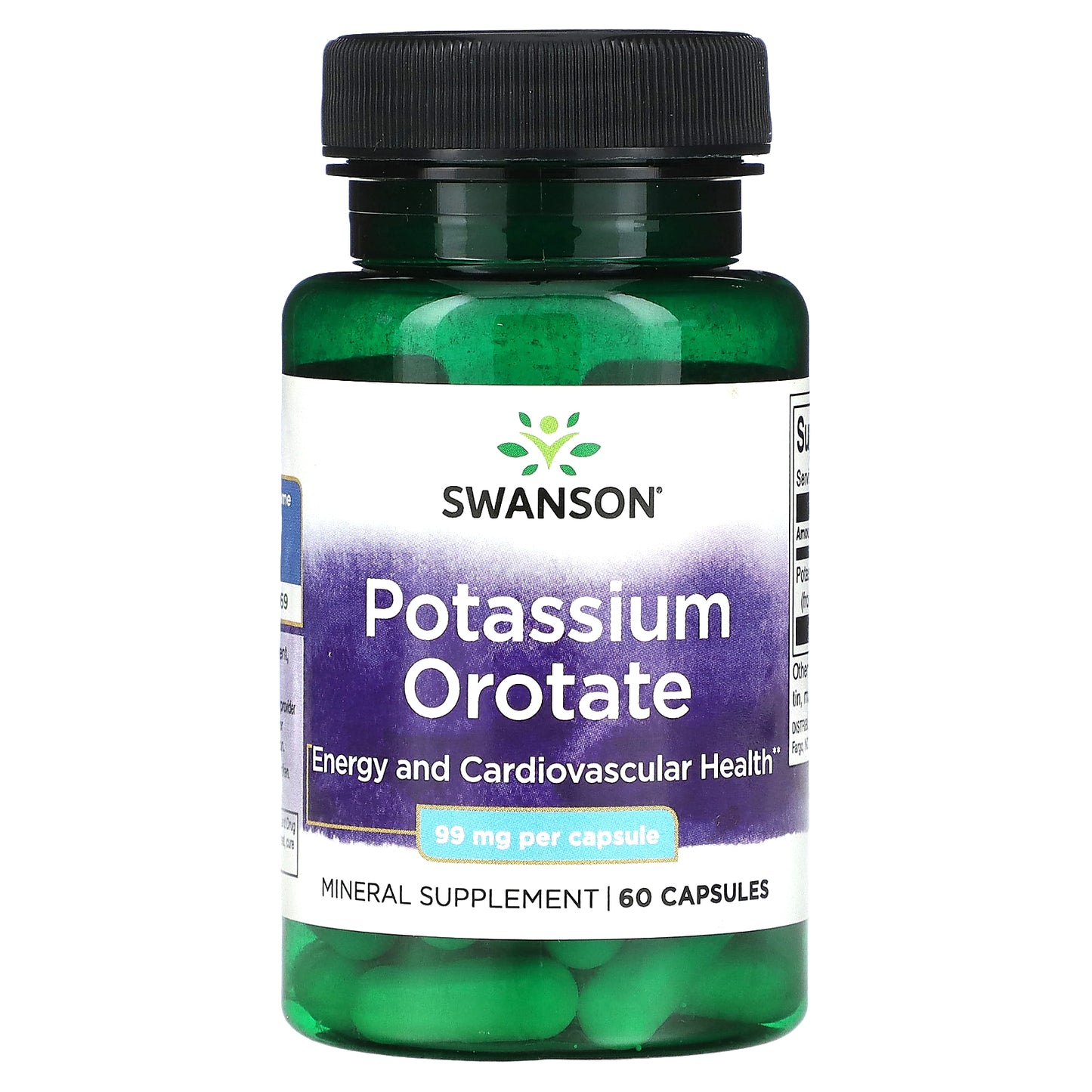 Swanson, Potassium Orotate, 99 mg, 60 Capsules