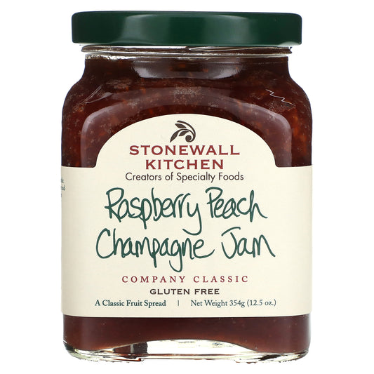 Stonewall Kitchen, Raspberry Peach Champagne Jam, 12.5 oz (354 g)